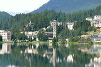 Blick am 21.07.2009 �ber St.Moritzer See