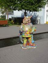 Diese Figuren haben mit der Geschichte der Stadt Dudweiler zu tun. Sie k�nnen auf dem Dudweiler Dudoplatz gesehen werden. Das Foto habe ich am 12.10.2009 in Dudweiler/Saarland aufgenommen.