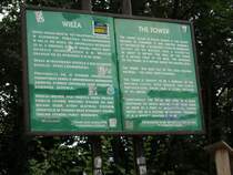 Kazimierz Dolny 08.2009. Wachturm -Info Tafel