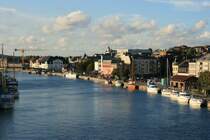 Blick �ber Fredrikstad und die Glomma; 10.09.2009