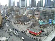 Blick �ber die Hauptwache in Richtung Rossmarkt.