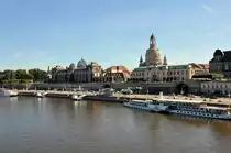 Br�hlsche Terrasse und Schiffsanlegestelle in Dresden - 31.08.2009