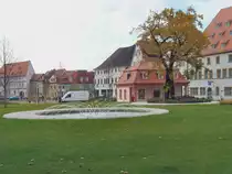 Wieder errichtetes ehem. Wachh�uschen, Erfurt November 2009