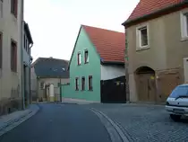 Laucha an der Unstrut - H�user in der Halleschen Stra�e - Richtung Unstrutbr�cke - 04.10.2009