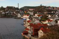 Blick �ber Brevik vom Kirchhof; 21.11.2009