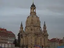 Frauenkirche von der Willsdruffer Strasse gesehen