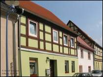 Auch diese Fachwerkh�user in der Marktstr. von Uebigau wurden nun saniert.