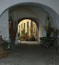 Hinterhofeinblick in Leipzig.
(November 2009)