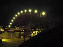 Sachsens gr��ter Lichterbogen: Die  Eiserne Br�cke  in Klingenthal, 5.12.09.