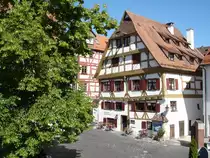 Ulm,wunderbar restaurierte Fachwerkbauten im 
Fischer- und Gerberviertel,
