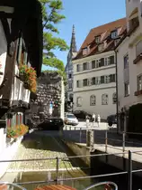 Ulm,das Fischer-und Gerberviertel,
im Hintergrund der M�nsterturm,
