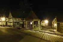 Dorfmitte von M�rsbach bei Nacht (21.01.10)