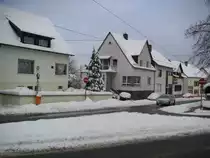 Das Foto zeigt den Ortskern von Saarbr�cken Ensheim. Die Aufnahme des Fotos war am 01.02.2010