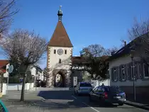Endingen am Kaiserstuhl,
das K�nigschaffhausener Tor am Eingang zur Stadt,
M�rz 2010