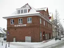 Grevesm�hlen; ehem. KONSUM in der August-Bebel-Stra�e, 03.01.2010