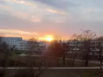 Guben, Sonnenuntergang, 26.03.10