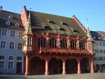 Freiburg im Breisgau,
Historisches Kaufhaus am M�nsterplatz, erbaut von 1520-32,
beherbergte 1947-51 den Badischen Landtag,
im Saal finden heute Musikveranstaltungen statt, 
April 2010