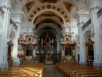 St.Peter im Schwarzwald,
ehemalige Klosterkirche mit �ppiger barocker Ausstattung,
diente als Grablege dem Geschlecht der Z�hringer,
Okt.2009