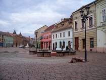 Altstadt und Fu�g�ngerzone von Esztergom an der Donau am 18.01.2007.