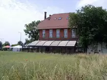 Blick zum Waldhaus am Steigerrand, Erfurt JULI 2010