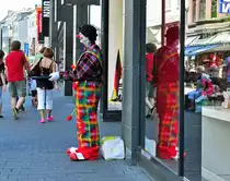 Stra�en-Clown in der Aachener Innenstadt - 07.07.2010