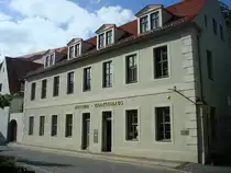 Torgau an der Elbe,
Museum Kanzleihaus zeigt die Stadt-und Kulturgeschichte von Torgau,
Juni 2010 