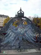 Berlin, Weidendammbr�cke, Adler (26.10.2009)