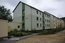 Blick auf Modernesierte Wohnanlage der Lehrter Wohnungsbau, am 23.Juli 2010, mit Nummern 40-46, Feldstra�e/Lehrte.