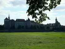 Torgau an der Elbe, 
Blick auf das Renaissanceschlo� Hartenfels aus dem 15.+16.Jahrhundert und die Stadtkirche St.Marien,
Juni 2010