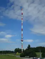 171m hoher Sendemast des Senders Ravensburg,
steht auf dem  H�chsten , mit 838m h�chster Berg zwischen Donau und Bodensee,
Aug.2010