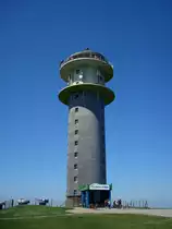 der Feldbergturm auf dem Seebuck in 1448m H�he, der Fernsehturm wurde 1955 gebaut und seit 2003 ist die Aussichtsplattform ge�ffnet, Juli 2010
