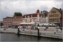 Geb�ude am Nordhafen in Kappeln. 04.08.2010