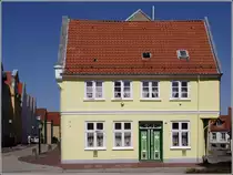 Geb�ude in der Langen Stra�e in Schleswig. 07.08.2010