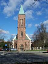 Die Altst�dter Kirche nahe der r�mischen Furt durch die Enz.
Die der Stadt auch den Namen ``Portus´´ Pforzheim gab.
Die Kirche ist auf den Grundmauern einer r�mischen Siedlung gebaut.