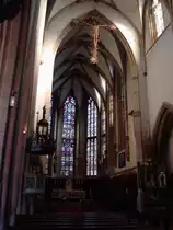 Thann im Elsa�,
St.Theobald-M�nster, Blick in den Chorraum,
Sept.2010 