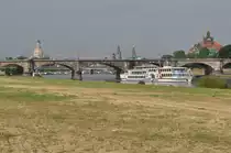 Das Elbeufer in Dresden am 22.07.2010