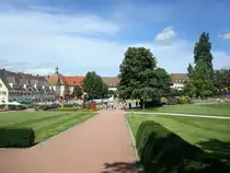 Freudenstadt im Schwarzwald, den gr��ten Marktplatz Deutschlands kann man nur st�ckweise ablichten, oder man macht eine Luftaufnahme, wenn man die M�glichkeit dazu hat, 
Aug.2010