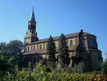 Freiburg im Breisgau, 
die katholische Pfarrkirche St.Georg im Stadtteil St.Georgen, 1866-69 erbaut im Stil des romantischen Historismus, der sp�tere Papst Pius XII war 1929 hier zu Besuch, Sept.2010