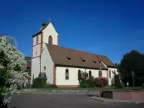 B�tzingen am Kaiserstuhl, 
die katholische St.Laurentius Kirche im sp�tgotischen Stil ist nach Kirchenakten �ber 725 Jahre alt, der bekannte Weinort hatte bereits seine 1200-Jahrfeier, 
Sept.2010