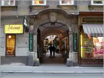 Die Wollzeile 5 bietet einen interessanten Durchgang zur B�ckerstra�e. 30.09.2010