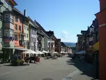 Rottweil, die �lteste Stadt in Baden-W�rttemberg, 
die Fu�g�ngerzone in der Hauptstra�e, Aug.2010