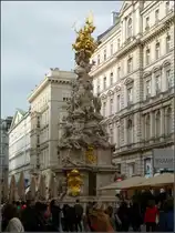 Die Pests�ule am Graben in Wien wurde in der zweiten H�lfte des 17. Jahrhunderts errichtet. 30.09.2010