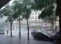 Paris ist auch im Regen sch�n! Avenue Wagram, 14.7.2010