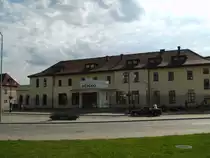 Der Bahnhof von Gizycko im Sp�tsommer 2007!