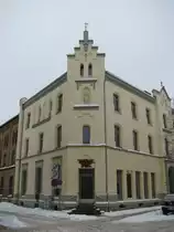 Grevesm�hlen; Ansicht eines B�rgerhauses an der Ecke Wismarsche-, Kirchstra�e, 03.01.2010