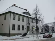 Grevesm�hlen; der Gasthof  Altes Rathaus , also das Alte Rathaus in der August-Bebel-Stra�e im Winter 2009/2010. Ob dieser Winter wieder so streng wird?