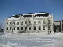 Grevesm�hlen; Neues Rathaus im winterlichen Kleid Am Markt, 30.01.2010