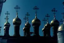 Die Hauskircht�rme des Terjem Palais (des gro�en Kremlpalastes) im Moskauer Kreml im September 1981