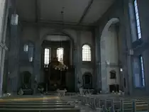 Schuttern in der Ortenau, der Innenraum der Kloster-und Pfarrkirche  Maria Himmelfahrt  erfuhr 1970 eine Gesamtrestaurierung, Sept.2010 