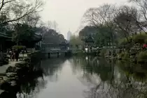 In den G�rten der Stadt Suzhou im Februar 2003